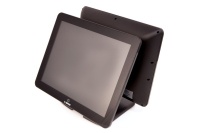 Сенсорный POS-моноблок G-SENSE Juniour N-Force NF Plus, черный (15", N100, 8 Gb (DDR4), SSD 128 Gb (M.2), без MSR, 6*USB, 2*COM, с Windows 10 IOT, wall mount, BT+WiFi, со вторым монитором 15", No Fan)